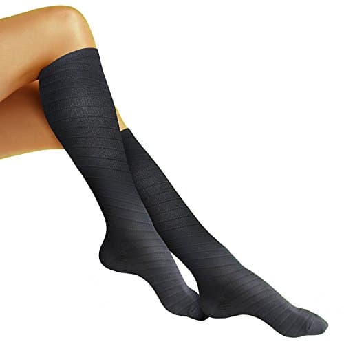 Black Compression Socks - Compression Socks for Women - Compression Socks for Men - Graduated Compression Socks - Compression Socks for Travel - Running Compression Socks - knee high socks for women