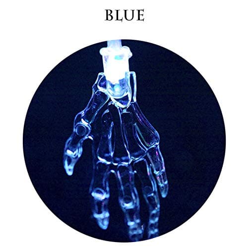 Light Garland String Lights Halloween String Lights Skeleton Led Handmade Battery Garland Christmas Party Blue 2Meter20 Lights (USB)