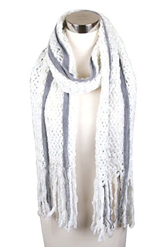 ScarvesMe Solid Color Zig Zag Knit Scarf