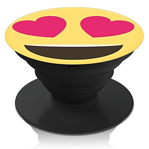 Multi-Function Mounts and Stands,CMEKAKA Expanding Stand Grip Pop Mount Socket for Smartphones ,iPhone and Tablets (Love Emoji)