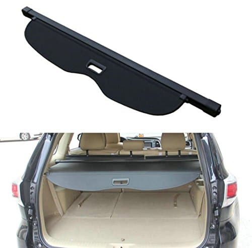 SunnyKun [Upgrade Version] Retractable Trunk Parcel Shelf Security Shield Cargo Luggage Security Cover For Jeep Grand Cherokee 2011 2012 2013 2014 2015 2016 2017 2018 (Not Fit Jeep Cherokee) (Black)