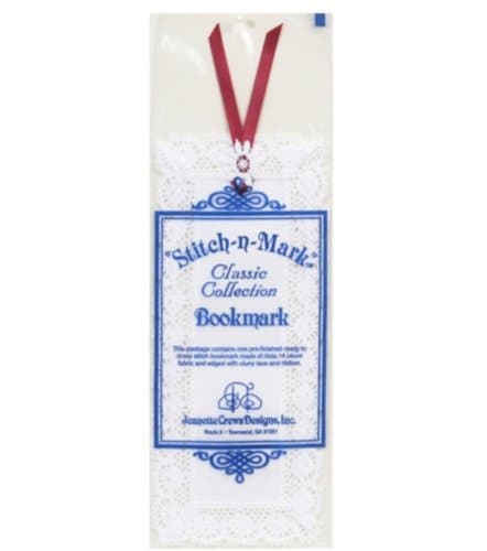 Stitch-A-Mark Bookmark - White