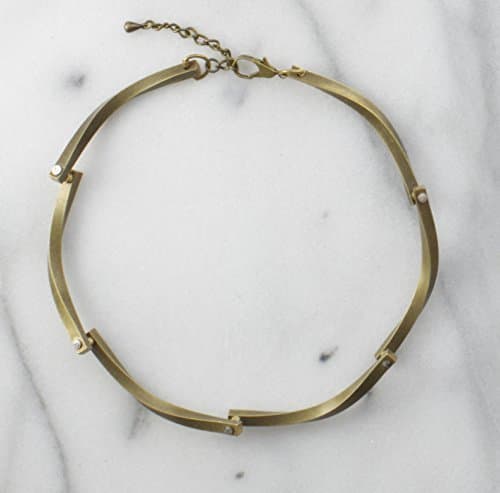 hinged and twisted choker by loop de loup