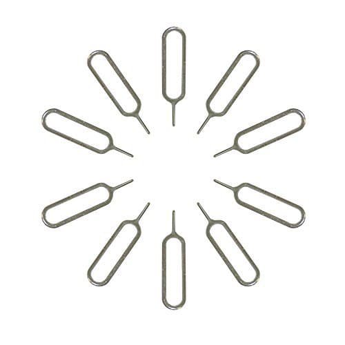 SIM Card Tray Eject Pin Key Removal Remover Tool Needle Opener Ejector for iPhone X all Apple iPhone ipad Samsung Galaxy HTC Phone Models(10 PCS)
