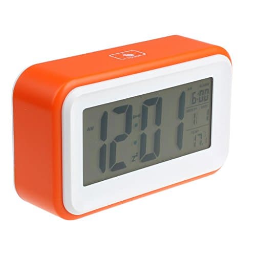 Electronic Digital Clock LED Light Control Alarm Thermometer ON