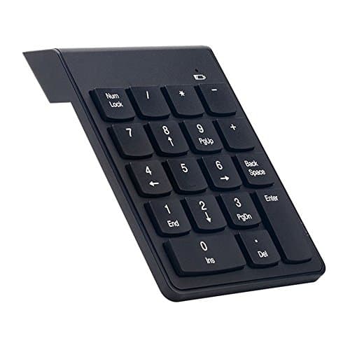 Numeric Keypad, Poloda 18Keys Wireless Numpad With 2.4G Mini USB Number Pad Receiver for Laptop Desktop PC Notebook
