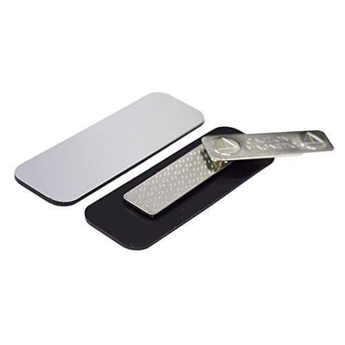 Blank Name Badges (10 pack, silver)
