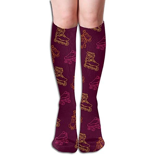 Cotton Roller Skates Pattern Casual Socks Crew Socks