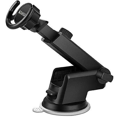 Car Mount for Pop Stand Socket, Ksacle Adjustable Car Dashboard Desk Wall Mount for Pop Socket Expanding Grip Stand Users-Black