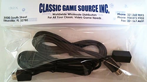 2 New 6.9 Foot NES Classic Controller Extension Cable Cords for The New Nintendo Mini Console NES Classic Edition By Classic Game Source