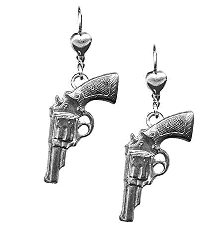 Rockware Pistol Dangle Earrings