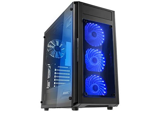 Microtel Computer AM8105 Liquid Cooling Gaming PC with Intel i7 8700k 3.7Ghz, 16GB DDR4, 3TB 7200RPM, Blu Ray, 800W PS, WiFi (Nvidia Geforce GTX 1070 GTX 8GB)