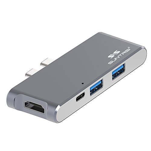 USB C Hub, Suntrsi USB Type C Hub adapter with SD/Micro Card Reader,Type C Charging Port,2 USB 3.0 Ports,HDMI Output for 2016 MacBook Pro 13" and 15"