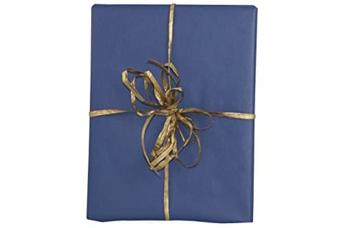 Premium Kraft Gift Wrap Paper Roll - Solid Matte - 50 Sq Ft (Royal Blue)
