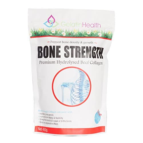 Premium Collagen Powder Increases Bone Strength - Improves Bone Density &amp; Stability - Helps to strengthen brittle and weak bones, High Protein Peptides Fat Free - 15.9oz