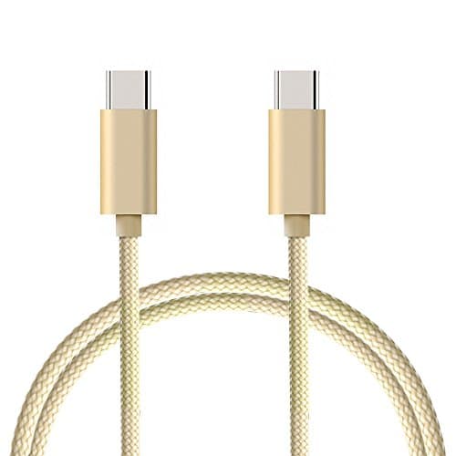 USB Type C Cable Hi-speed USB Type C to Type C (USB-C to USB-C) Cable for Google Pixel/Pixel XL, new MacBook pro, Lumia 950xl, Nexus 5x/6p, ChromeBook Pixel and More (gold)