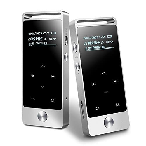 Mini Touch button MP3 Player 8GB 1.0 Inch OLED Screen 30 hours Continuous Playback with Voice Recorder FM Radio Sports Lossless Music Player