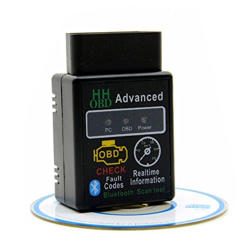 Funrover OBD OBD2 OBDII ELM327 Auto Diagnostic Code Scanner Tool Reader Engine Light Check Wireless Data Feed Tester To Your Cell Phone Compatible With Android & Windows Devices (bluetooth obd2) (OBDII Bluetooth)