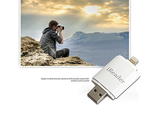 USB i-Flash iDisk iReader TF Micro SD Memory Card Reader 8pin for iPhone 6S iPad Air