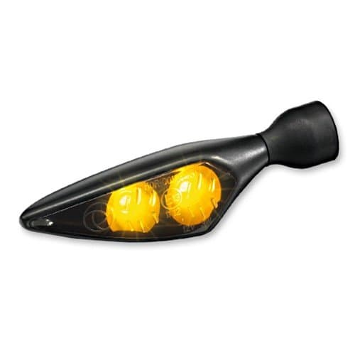Motorcycle LED indicator micro Rhombus Dark FR/RL Kellermann black