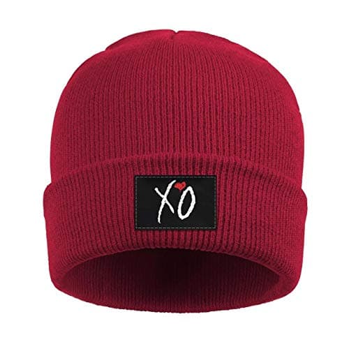 The-W-e-e-k-nd-XO-Logo- Soft Knit Hat for MenBeanies Hats Cap