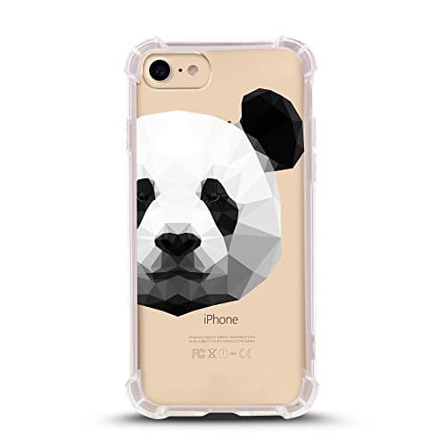 iPhone 8 case with Shock Absorbent (4.7 inch screen), panda portrait Design (Compatible with iPhone 8 ONLY, not iPhone 8 PLUS)