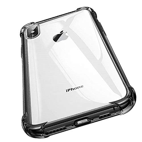 iPhone Xs Max Cases - iPhone Xs Max Case Clear - iPhone X Max Case- Slim iPhone Xs Max Case - Transparent Cover with Anti-Shock Protection for iPhone Xs Max 6.5" (Black)