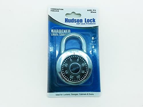 Hudson Lock Combination Padlock 50mm, PADLOCK-COMBO-STD, Dial Combination Lock