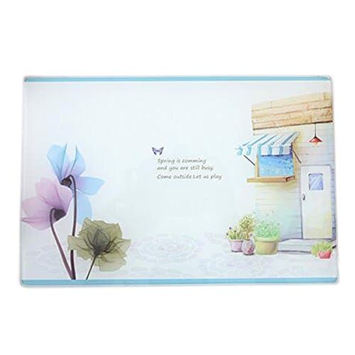 Multi-functional Tempered Glass Cutting Chopping Board Kitchen Surface Chef Board 8"x 12" 20x30cm Vintage House