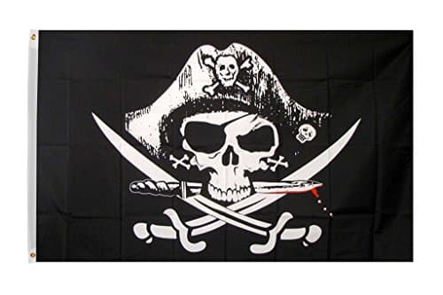 Time Roaming 3x5 Ft Dead Man's Chest Pirate Polyester Flag with Brass Grommets