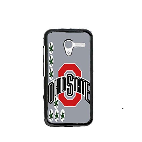 Ohio State Buckeyes with Grey (Gray) Background Custom Shockproof Plastic Case By S and S Accessories(TM) for Moto X 1st Generation