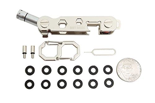 Compact Smart Key Organizer - Key Chain with LED Flashlight, SIM Slot and Bottle Opener - Holds up to 18 Keys - Lightweight and Durable for Men and Women