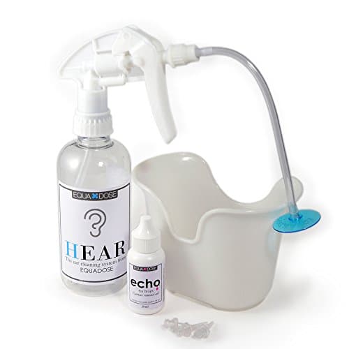 Complete Hear Earwax Remover Kit, Includes: Echo Ear Drops to Soften Ear Wax, Wash Basin, 3 Soft Disposable Tips, Irrigation System to Clean Outer Ear