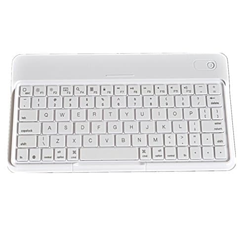 Portable White Bluetooth Wireless iPad Keyboard For OS iOS, Android and Windows Tablets