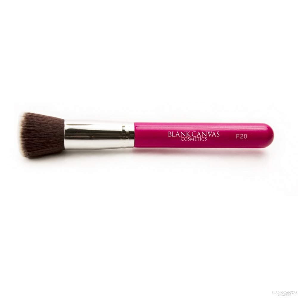 Blank Canvas F20 Multi-Purpose Buffer Make-Up Face Brush, Hot Pink/Silver, Hot Pink1 Units