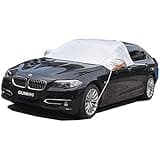 GUNHYI Windshield Sun Shade - Blocks UV Rays Sun Visor Protector, Sunshade Keeps Your Vehicle Cool，With Mirror Pocket Fit jeep Suv Truck(270x170 CM)