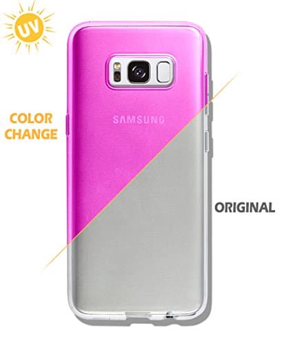 S8 Plus Case [Color Changeable Case under Sunshine] [Expressing 2 different mood] Extra Side Protect [ TPU ] Dotted Back Cover For SAMSUNG GALAXY S8 Plus (Magenta Pink)