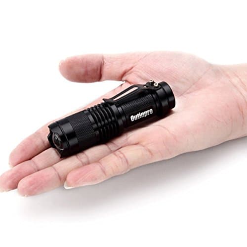 Outinpro LED Tactical Flashlight Mini Portable Flashlights Ajustable Focus AA Or 14500 Battery Rechargeable Handheld Torch Outdoor 400 Lumen