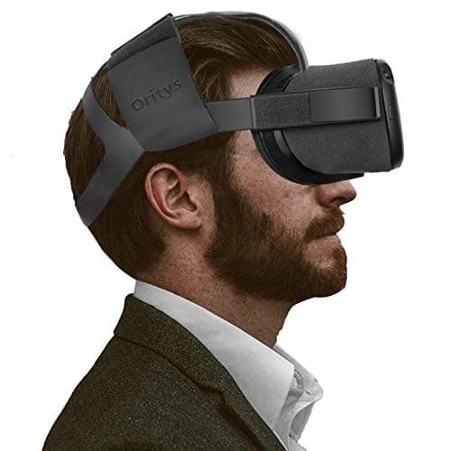 Oritys Adjustable Head Strap for Oculus Quest VR Gaming Headset, Oculus Quest Accessories, Reduce Head Pressure with Comfortable Leather. (Black)