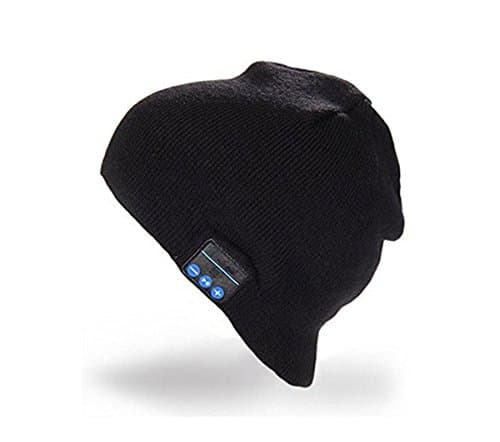 CALIONLTD Bluetooth Hat, Bluetooth beanie, Cap Wireless Bluetooth Headset Hat Christmas Gifts Black