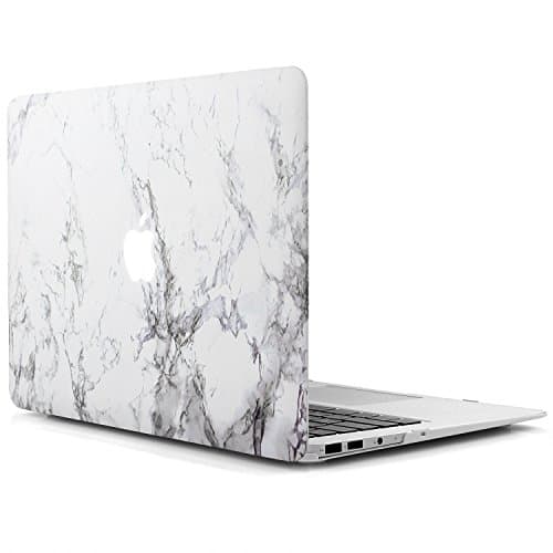 MacBook Marble Case Coated Soft Touch Glossy Plastic Shell Cover for MacBook (MacBook Air 13 Inch A1466/A1369)