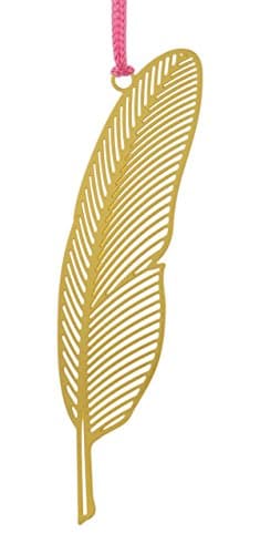 Feather Bookmark (Gold) - TSCBM062