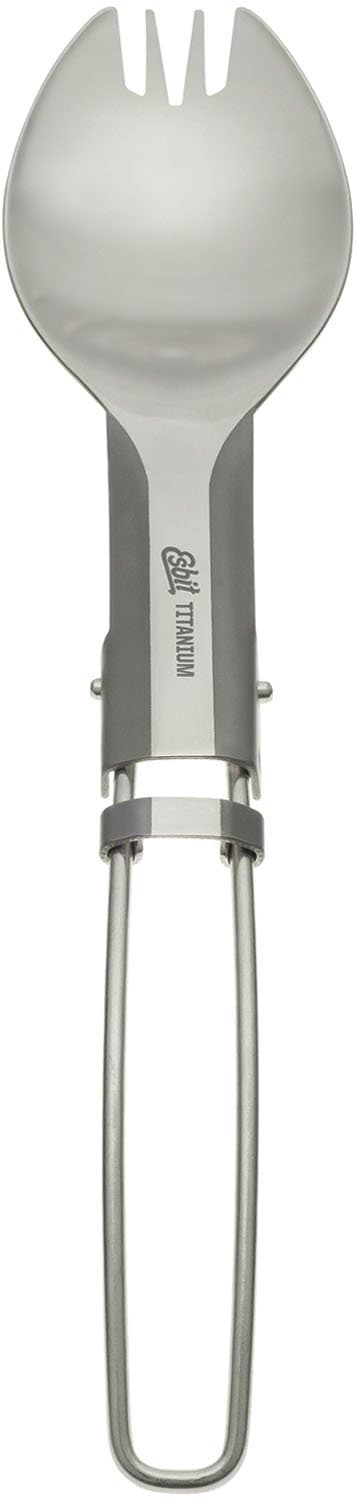 Esbit Foldable Titanium Spoon/Fork - Silver