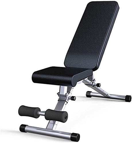 JLDN Weight Bench Utility Adjustable, Workout Benchs Foldable Bench Press Incline Gym Bench for Bench Press, Sit-ups, Leg Lifts, Full Body Fitness,Black