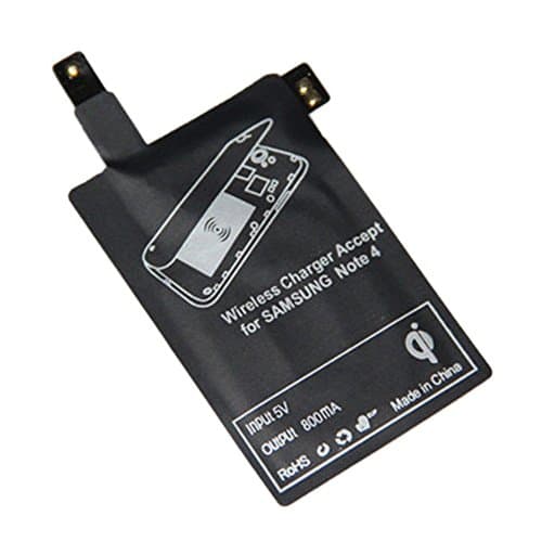 Note 4 Qi Wireless Charging Receiver, WADJET Built-in Module Card for Samsung Galaxy Note 4 to Universal Wireless Charged