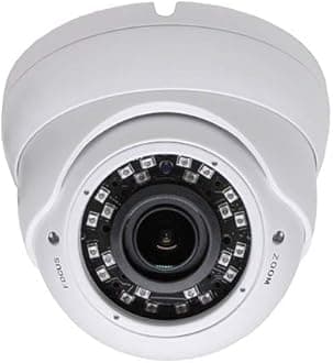 1080P Dome Security Camera with Metal Housing and Great Night Vision White