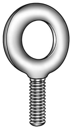 Ken Forging K2001 Plain Pattern Eyebolts, 1/4-20" x 1"