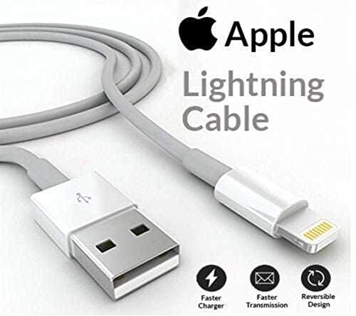 Apple Lightning iPhone Cable charger (3ft) Compatible With Charging iPhone Xs/ X / 8 / 8 Plus / 7 / 7 Plus / 6 / 6 Plus / 5 / 5s ,iPad Pro Air 2, iPad mini 4,3,2. (Apple Mfi Certified) {White}