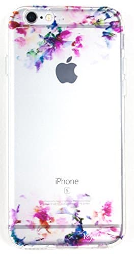 IPhone 6 Plus /6s Plus Case, YogaCase InTrends Silicone Back Protective Cover (Watercolor Flowers)