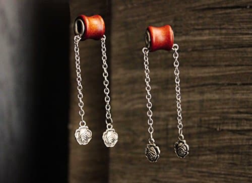 handmade dangle ear plugs weights earrings